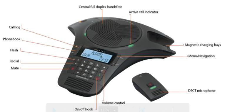 Alcatel conference 1500 conference phone 1500 vtech alcatel